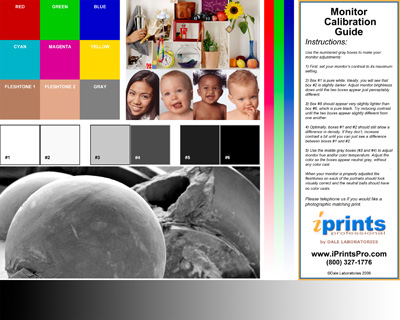 Color Calibration Chart Monitor